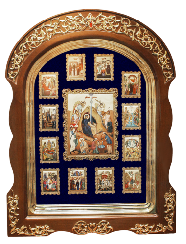 2.14.0172лп-94 Икона настенная Рождество Христово