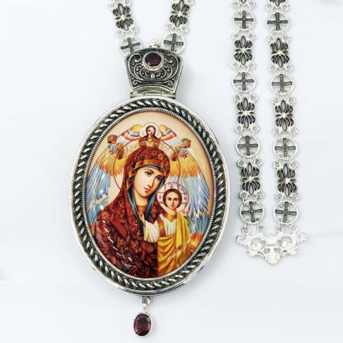 2.7.1145л-2/95лр Панагия латунная с цепью 2.7.1145л-2/95лр Панагия латунная с цепью