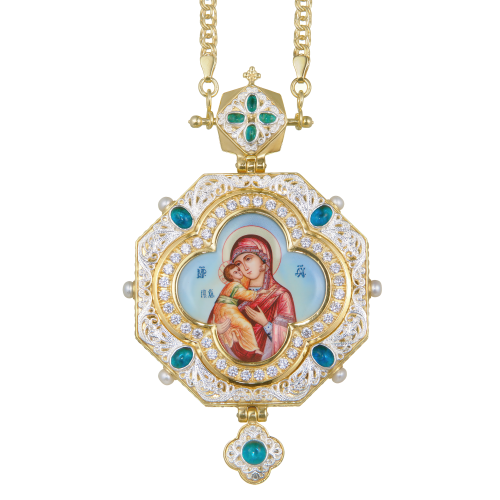 2.7.1603лп-2/1лп Панагия в позолоте