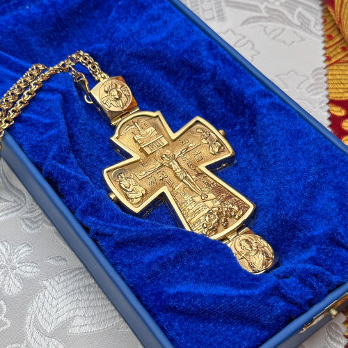 2.10.0408лп/1лп Крест наперсный в позолоте фото 4 2.10.0408лп/1лп Крест наперсный в позолоте фото 4