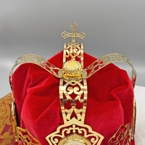 2.7.2839лп-2-К Венцы венчальные латунные в позолоте - комплект фото 6 2.7.2839лп-2-К Венцы венчальные латунные в позолоте - комплект фото 6