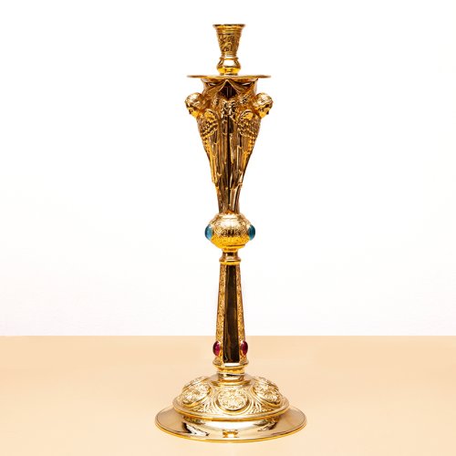 2.7.1717лп Подсвечник в позолоте фото 5