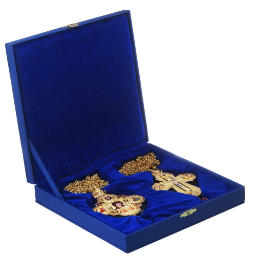 2.7.2632лнпэ-2/1лп Панагия в позолоте с эмалью фото 6 2.7.2632лнпэ-2/1лп Панагия в позолоте с эмалью фото 6