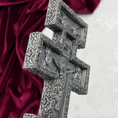 2.7.0949лр Крест Напрестольный латунный в серебрении фото 6 2.7.0949лр Крест Напрестольный латунный в серебрении фото 6