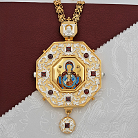 2.7.1593лп-28/41лп Панагия с цепью (Юв. сплав)