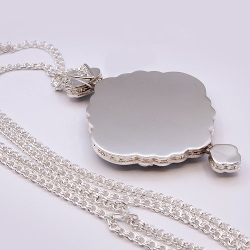 2.7.1481лэ-2/1л Панагия латунная с эмалью фото 5