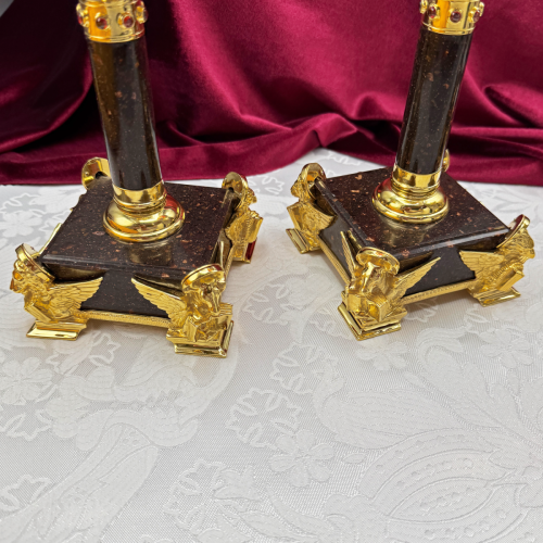 2.7.2663лпч Подсвечник в позолоте с акриловой ножкой фото 4