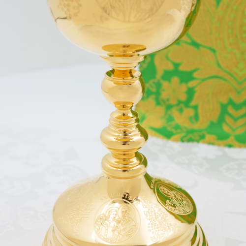 2.7.0954лп Потир латунный в позолоте на 0,33л фото 8