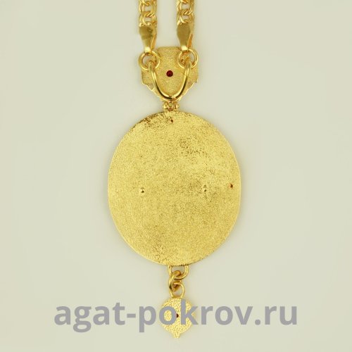 2.7.0144лп-2/1лп Панагия латунная в позолоте фото 2 2.7.0144лп-2/1лп Панагия латунная в позолоте фото 2