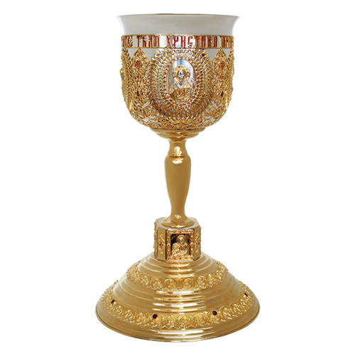 2.7.0302клпэ Потир комбинированный 3,0 л. в позолоте с эмалью 2.7.0302клпэ Потир комбинированный 3,0 л. в позолоте с эмалью