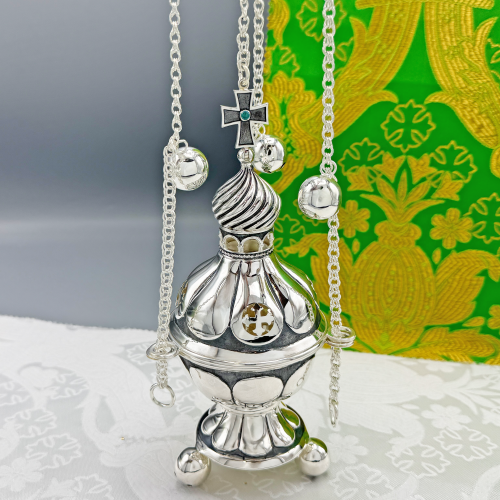 2.7.2588лр Кадило латунное в серебрении фото 8 2.7.2588лр Кадило латунное в серебрении фото 8