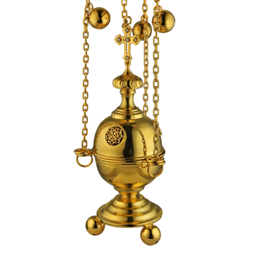 2.7.0087лп Кадило латунное в позолоте 2.7.0087лп Кадило латунное в позолоте