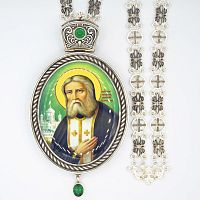 2.7.1145л-2/95лр Панагия латунная с цепью