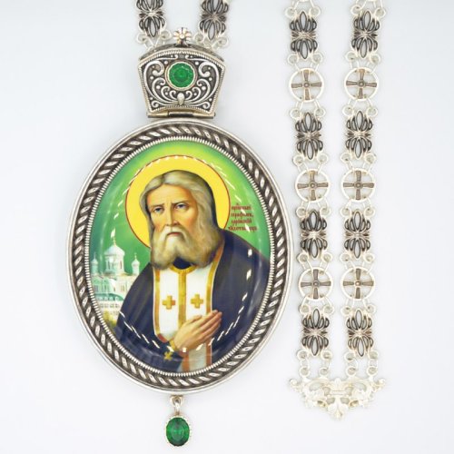 2.7.1145л-2/95лр Панагия латунная с цепью 2.7.1145л-2/95лр Панагия латунная с цепью