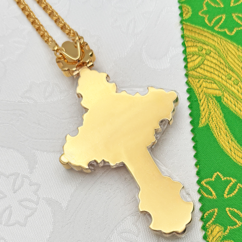 2.10.0632лп/1лп Крест наперсный в позолоте фото 6