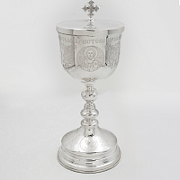 2.7.0954л Потир латунный в серебрении на 0,33л