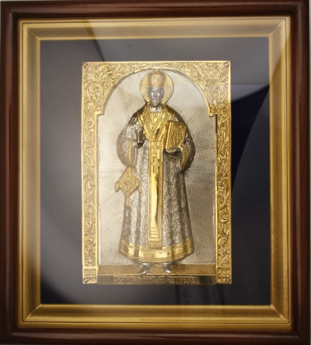 2.14.0111лф-5 Икона настенная Святитель Николай Чудотворец 2.14.0111лф-5 Икона настенная Святитель Николай Чудотворец