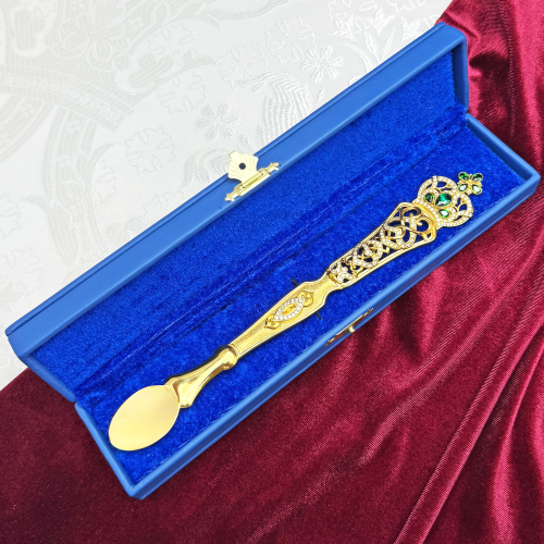 2.7.1421лп Лжица латунная в позолоте фото 7 2.7.1421лп Лжица латунная в позолоте фото 7