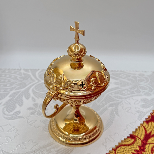 2.7.2643лп Кадильница латунная в позолоте фото 5 2.7.2643лп Кадильница латунная в позолоте фото 5