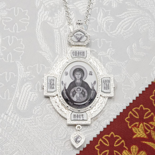 2.7.1590л-2/1л Панагия латунная с цепью 2.7.1590л-2/1л Панагия латунная с цепью