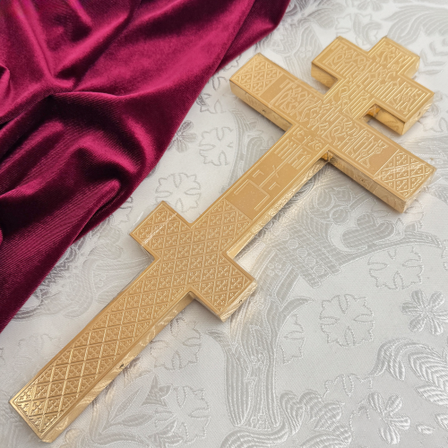 2.7.2191лпр Крест напрестольный латунный в позолоте фото 5 2.7.2191лпр Крест напрестольный латунный в позолоте фото 5