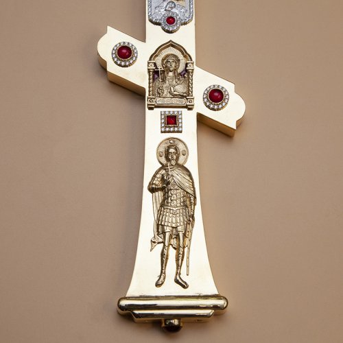 2.7.1690лпэ Крест напрестольный латунный в позолоте фото 2 2.7.1690лпэ Крест напрестольный латунный в позолоте фото 2