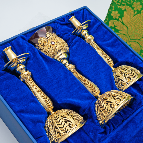 2.7.0944лп Подсвечник латунный в позолоте фото 5 2.7.0944лп Подсвечник латунный в позолоте фото 5