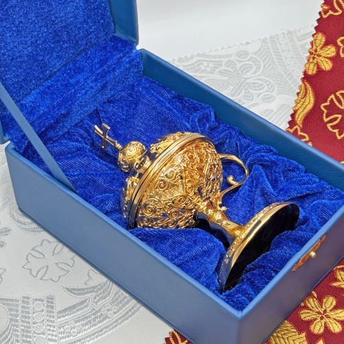 2.7.2643лп Кадильница латунная в позолоте фото 2 2.7.2643лп Кадильница латунная в позолоте фото 2