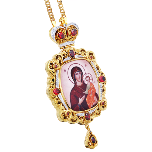 2.7.1130лп-2/1лп Панагия в позолоте фото 2 2.7.1130лп-2/1лп Панагия в позолоте фото 2