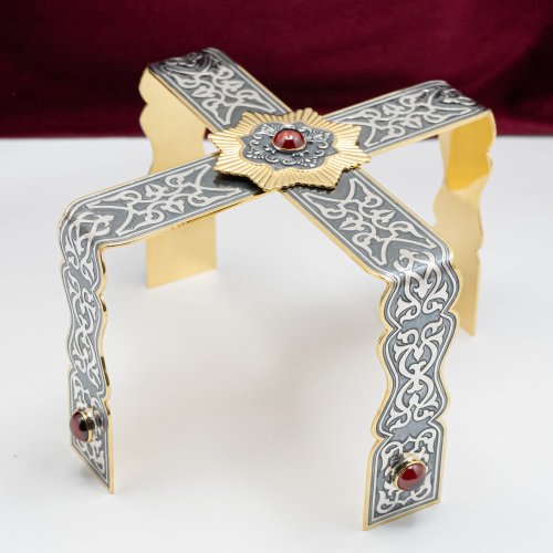 2.7.1599клпрэ-18-К/3 Евхаристический набор на 3 предмета с комбинированной чашей на 1,0 л в позолоте с патинированием и деколью фото 20 2.7.1599клпрэ-18-К/3 Евхаристический набор на 3 предмета с комбинированной чашей на 1,0 л в позолоте с патинированием и деколью фото 20