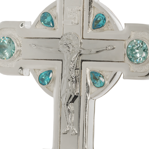 2.10.0575л/1л Крест наперсный в серебрении фото 5 2.10.0575л/1л Крест наперсный в серебрении фото 5