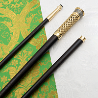 2.7.1928лпр Посох латунный в позолоте с патинированием