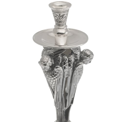 2.7.1717лнр Подсвечник напрестольный в серебрении с патинированием фото 2 2.7.1717лнр Подсвечник напрестольный в серебрении с патинированием фото 2