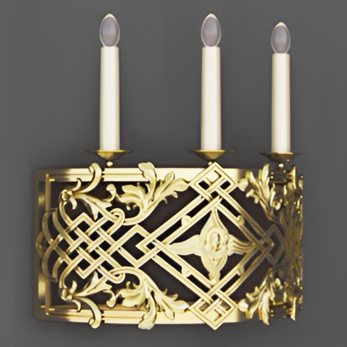 5.7.2976лм Бра церковное на 3 свечи фото 5 5.7.2976лм Бра церковное на 3 свечи фото 5