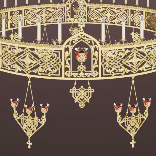 2.7.3013 (2) Хорос двухъярусный с лампадами фото 2 2.7.3013 (2) Хорос двухъярусный с лампадами фото 2