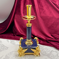 2.7.2663лпч Подсвечник в позолоте с акриловой ножкой