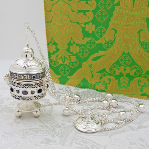 2.7.2466лр/136л Кадило латунное с вставками в серебрении 2.7.2466лр/136л Кадило латунное с вставками в серебрении