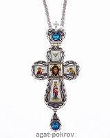 2.10.0021лр-2/1л Крест наперсный латунный с цепью