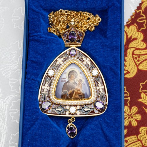 2.7.2303лп-18/1лп-М Панагия в позолоте фото 5