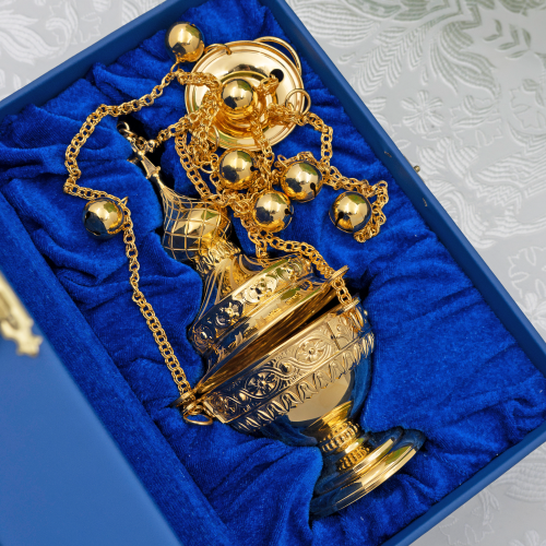 2.7.2634лп Кадило латунное в позолоте фото 3 2.7.2634лп Кадило латунное в позолоте фото 3