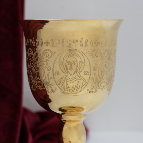 2.7.0316клп Потир комбинированый на 0,25л в позолоте фото 2