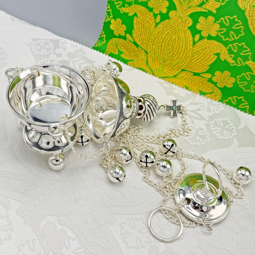 2.7.2588лр Кадило латунное в серебрении фото 2 2.7.2588лр Кадило латунное в серебрении фото 2