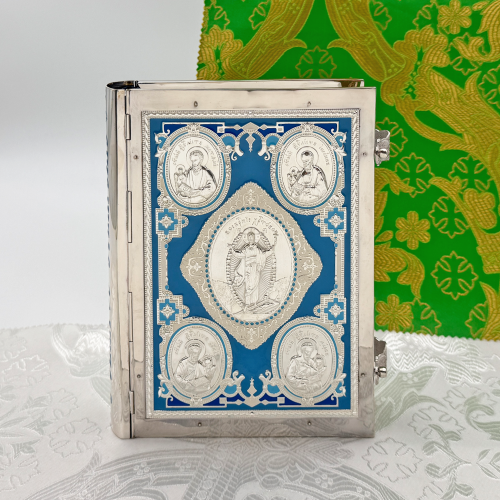 2.7.0697л Евангелие напрестольное в серебрении 2.7.0697л Евангелие напрестольное в серебрении