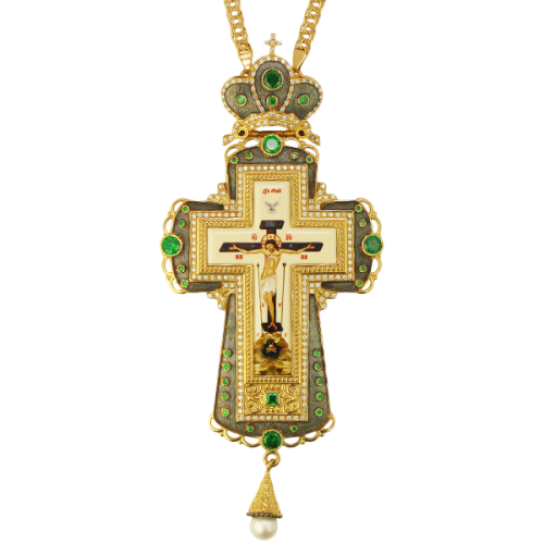 2.10.0287лпр-2/1лп Крест латунный в позолоте с цепью 2.10.0287лпр-2/1лп Крест латунный в позолоте с цепью