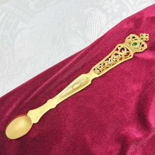 2.7.1421лп Лжица латунная в позолоте фото 5 2.7.1421лп Лжица латунная в позолоте фото 5