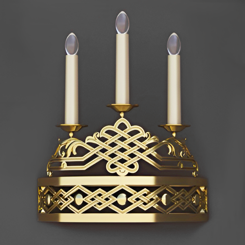 5.7.2974лм Бра церковное на 3 свечи 5.7.2974лм Бра церковное на 3 свечи