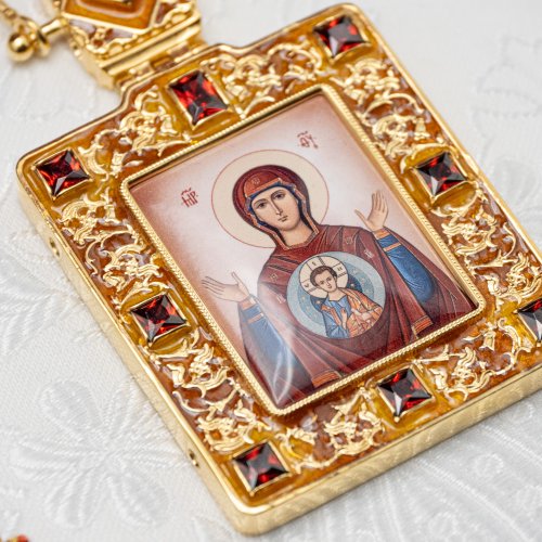 2.7.2516лп-2/64лп-М Панагия в позолоте фото 2