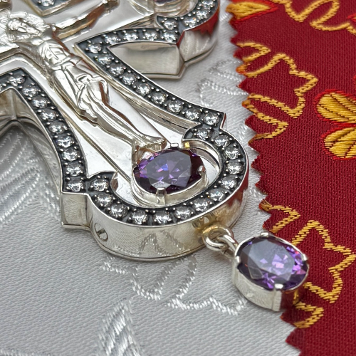 2.10.0583лр/63л Крест наперсный в серебрении фото 4