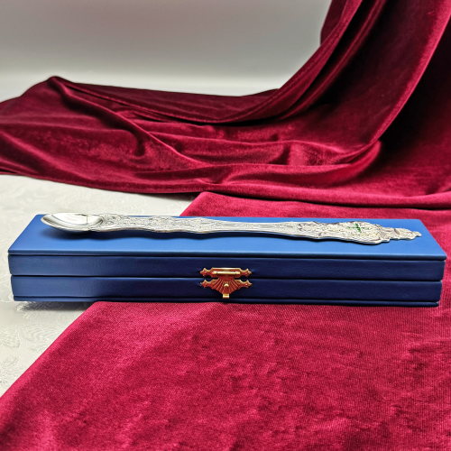 2.7.0851л Лжица латунная со вставками фото 6