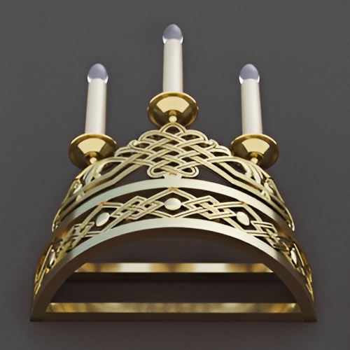 5.7.2974лм Бра церковное на 3 свечи фото 3 5.7.2974лм Бра церковное на 3 свечи фото 3